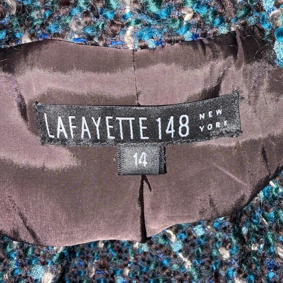 Lafayette 148 Women's Virgin Wool Set 3 Button Blazer Jacket Skirt Size 14/16 - Picture 3 of 13